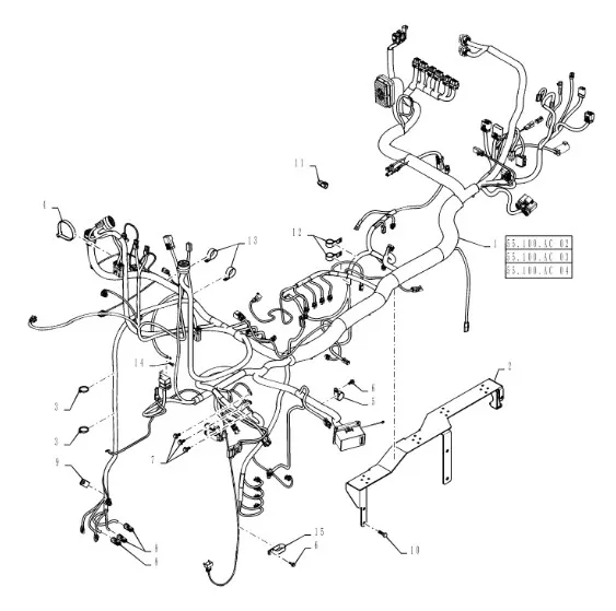 47481925 - Проводка электр. кузова и КПП T8./Mg.