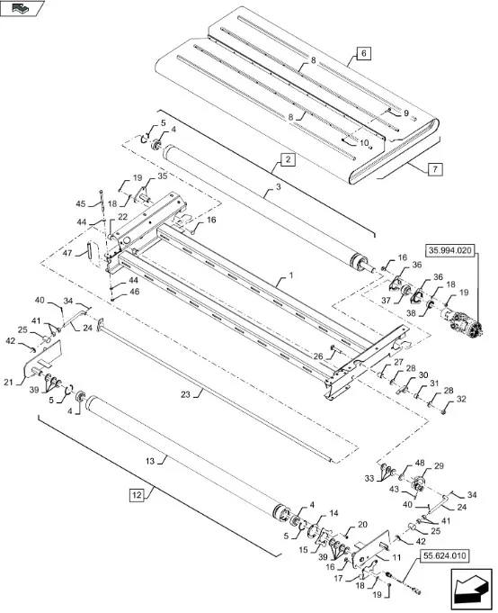 87516324 - ролик приводной