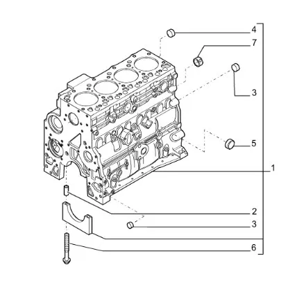 4897316 - блок цилиндров